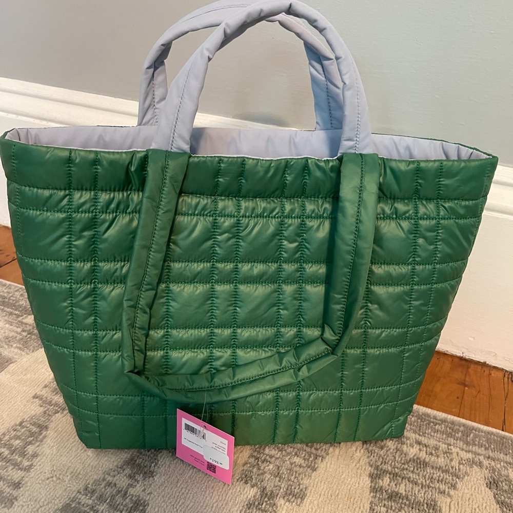 NWT Kate Spade Spring Green Large Quilted Tote